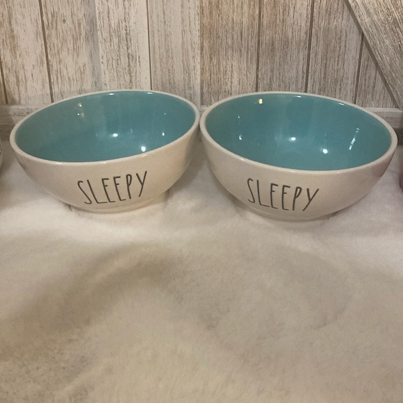 Rae Dunn Sleepy Cereal Bowls - Picture 1 of 6